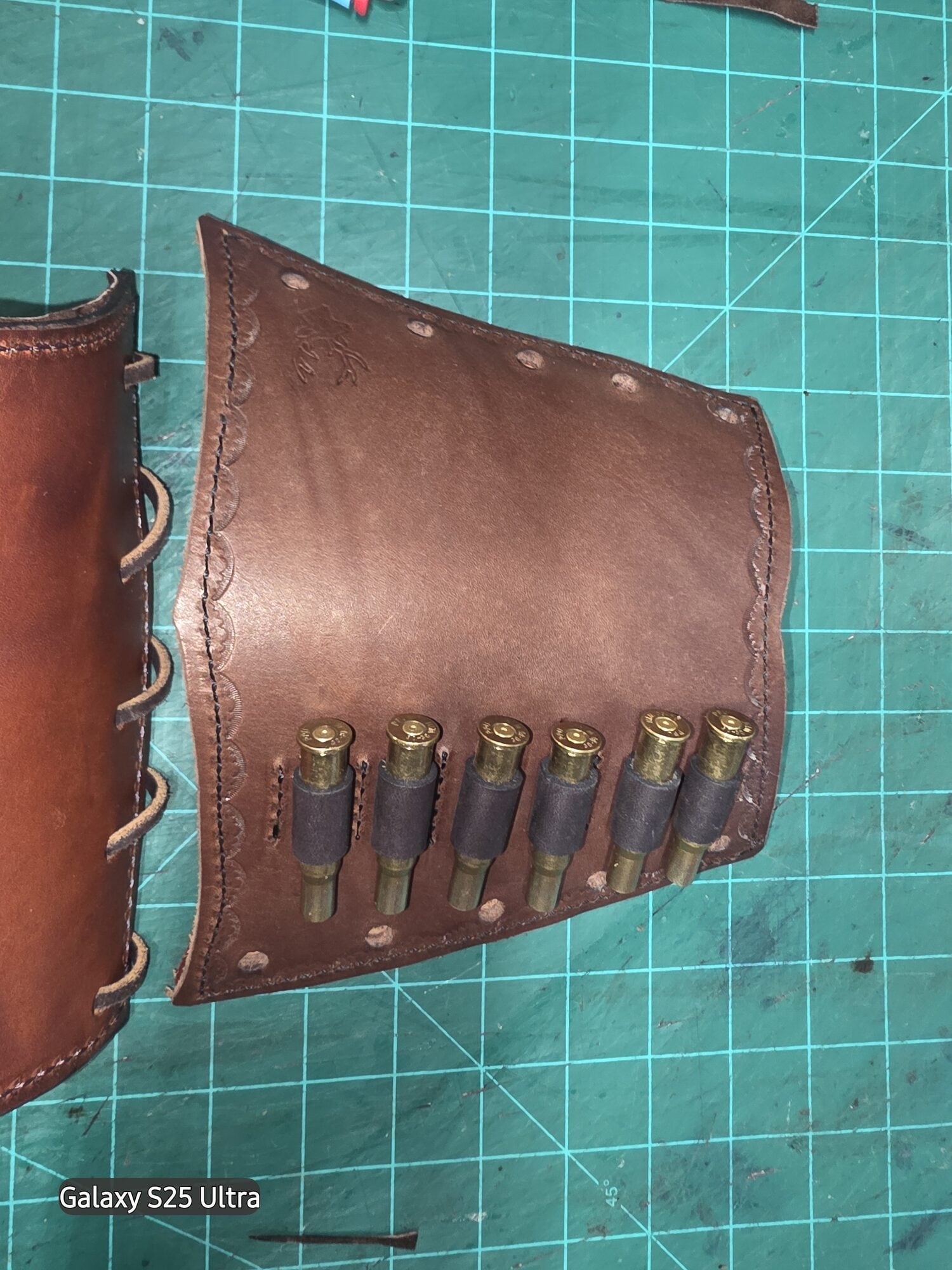 Leather butt stock ammo case