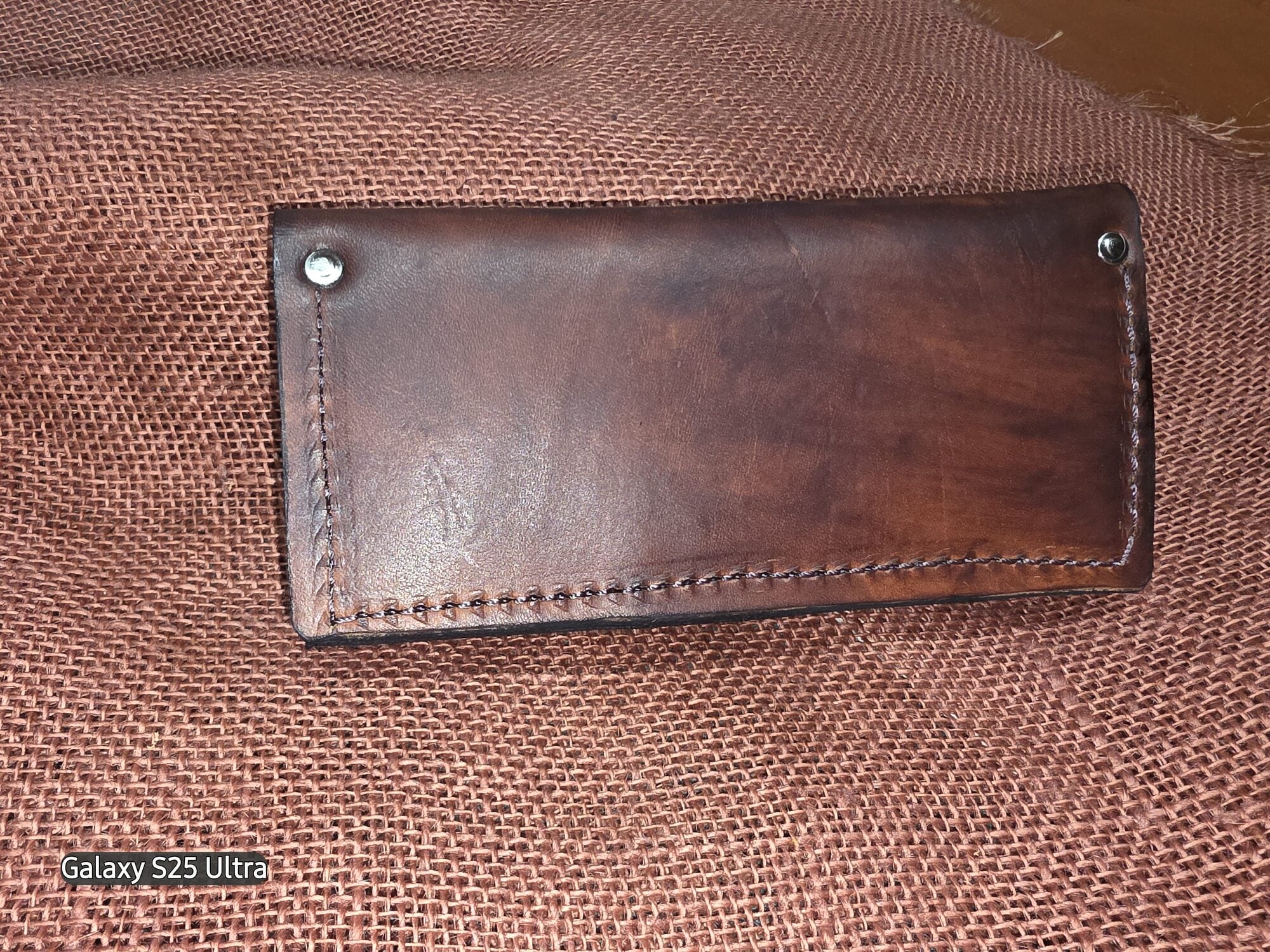 Handmade leather ropers wallet
