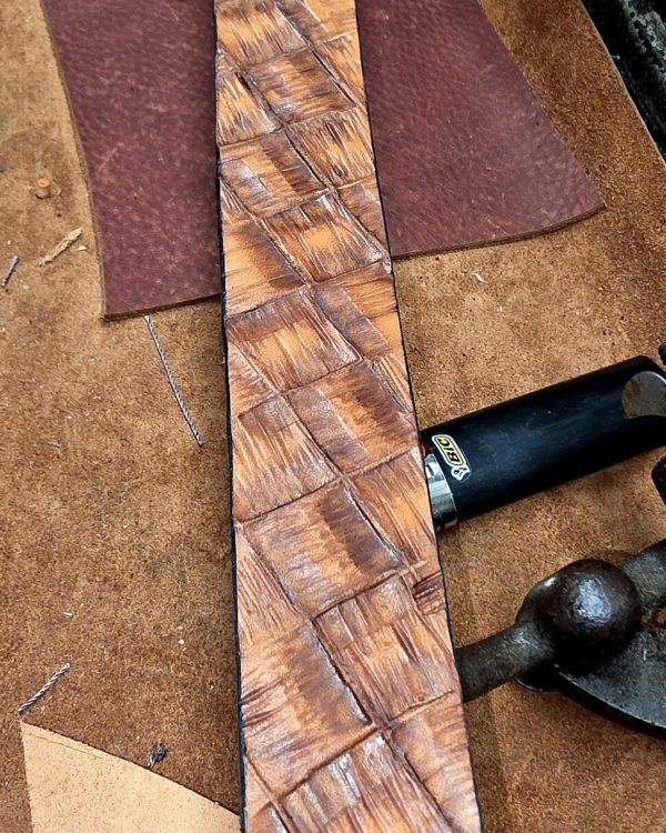 Custom Hand Tooled Belt view 2